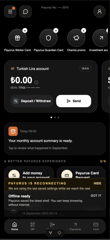 Payurus Digital Wallet PWA